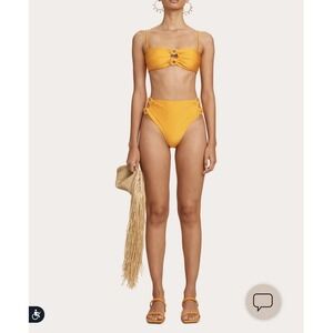 Cult Gaia Pisa Bikini Bottom NEW Marmalade Women's Size Medium $179 MSRP Beach